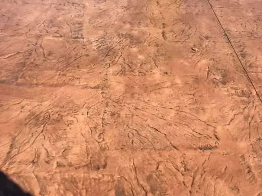Stamped concrete with a continuous stone texture and no joints, photo 7